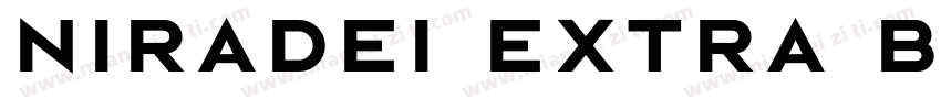 Niradei Extra Bold字体转换